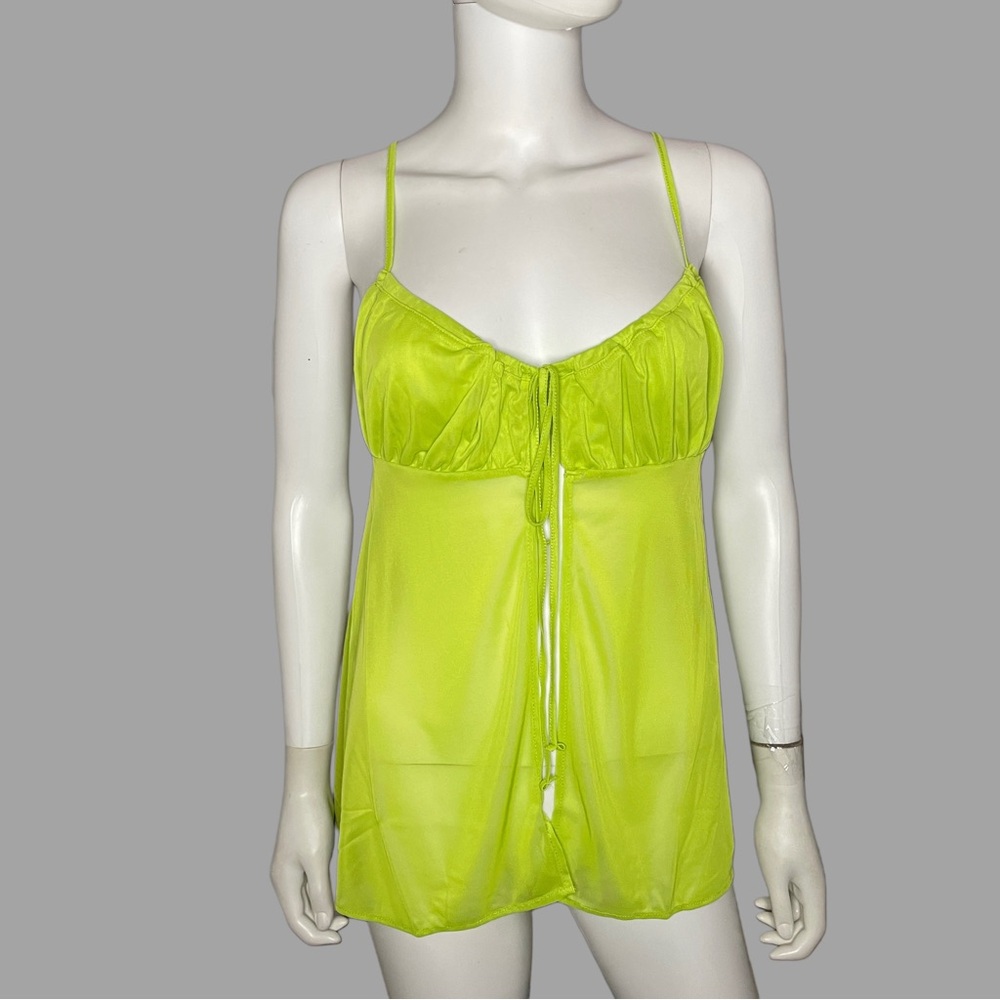 Lime Green Sheer Babydoll Lingerie